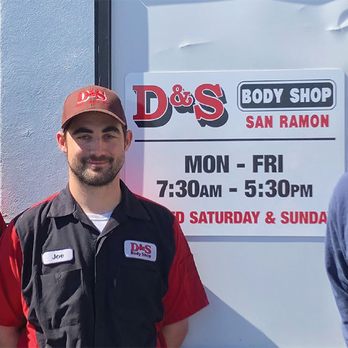 D & S Body Shop technician